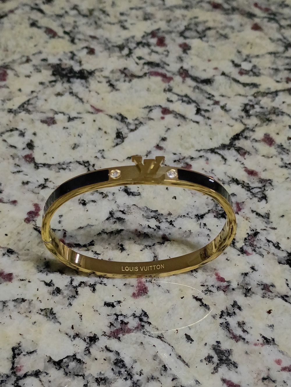 New Black and Gold Bangle Bracelet - Picture 8 of 8